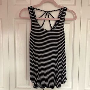 Hollister Striped Flowy Tank Top